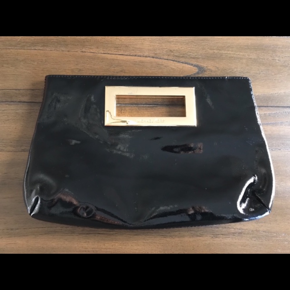 Michael Kors Berkley Clutch-Black Patent